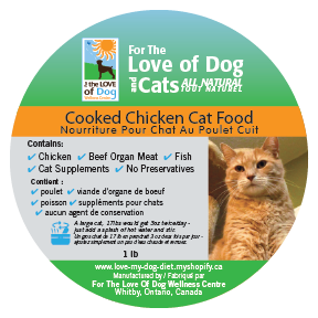 Cooked Chicken Cat Food - 1lb