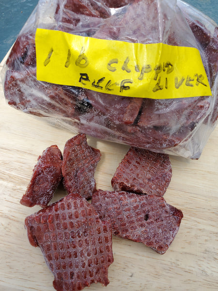 Beef Liver Chunks, 1lb Flash Frozen